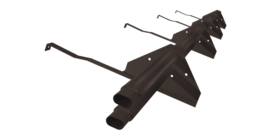 Снегозадержатель трубчатый для натуральной черепицы Стандарт RR 32 3м (профиль до 50мм)