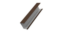 Крышка жалюзи Milan, Tokyo для калиток, ворот 0,5 Drap RAL 8017 шоколад (2,5м)