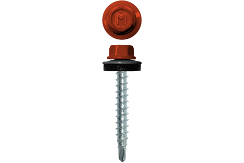 Саморез кровельный Daxmer 4,8х35 RAL 2004 (250) сверло №1