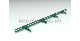 Снегозадержатель PRESTIGE ZN 45*25 овальный 3,0м NEXT RAL 6005 (зеленый мох)