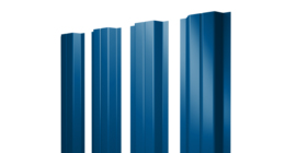 Штакетник П-образный А с прямым резом 0,4 PE RAL 5005 сигнальный синий